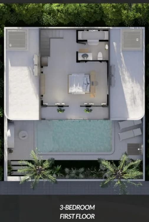 3-bedroom first floor