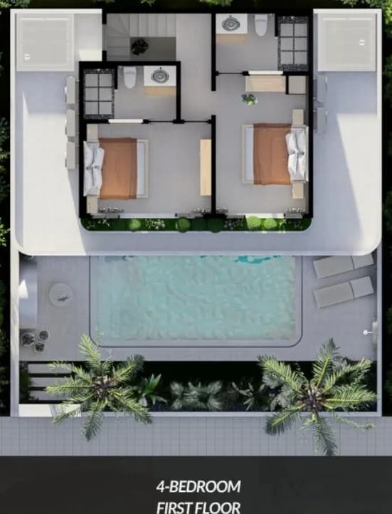 4-bedroom first floor
