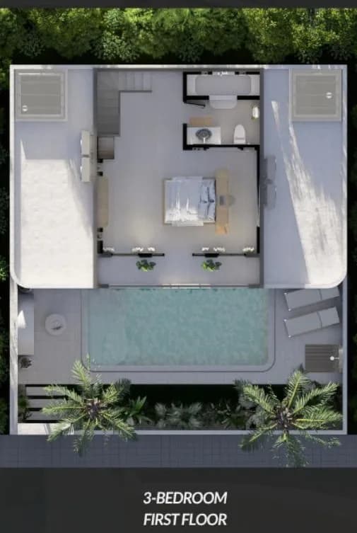 3-bedroom first floor